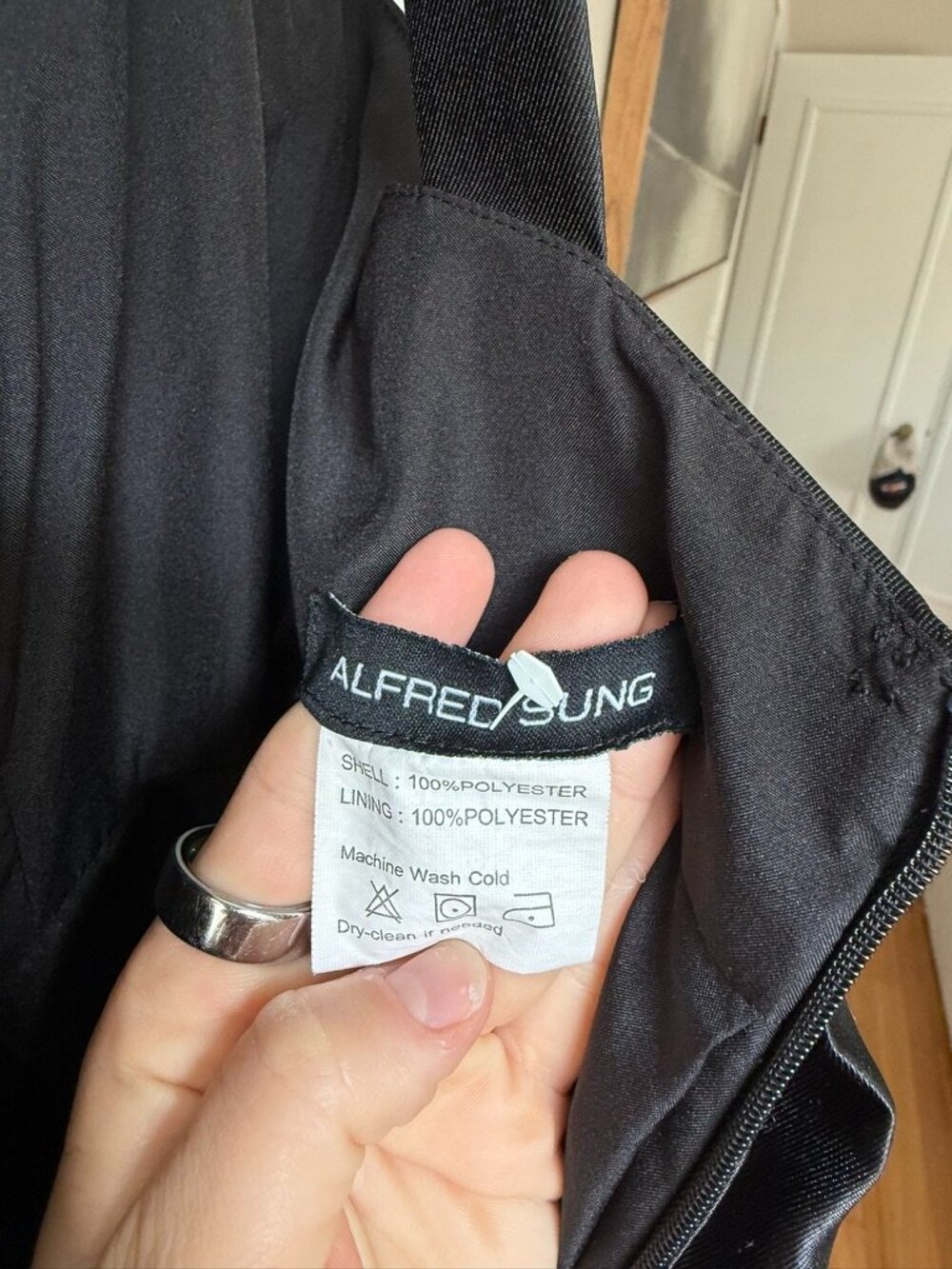 Alfred Sung Dress | Style D706 Size: 8 | Black - Picture 4 of 7